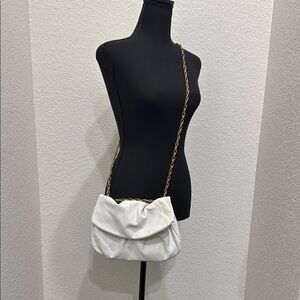 Elie Tahari White Leather Emory Handbag